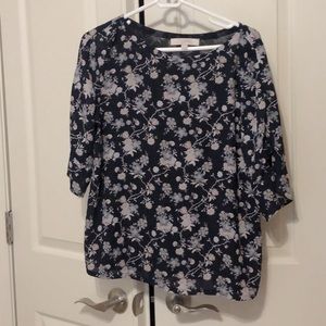 Ann taylor loft flutter sleeve top
